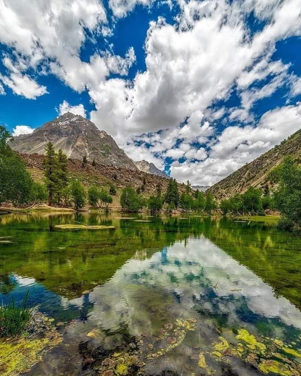 Naltar Valley lake and mountains near Gilgit
